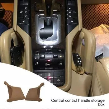 Для Porsche Cayenne 2011 2012 2013 2014 2015 2016 2017 автомобильный аксессуар центральный подлокотник ящик для хранения контейнер-органайзер держатель лотка чёрный