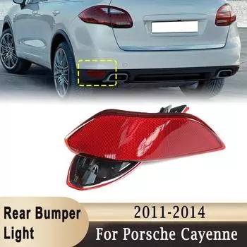 Для Porsche Cayenne 2011-2014 задний бампер, крышка, задний противотуманный фонарь, отражатель 95863110500 95863110600, задний сигнальный фонарь Left