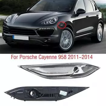 Для Porsche Cayenne 958 2011 2012 2013 2014 передний бампер боковой габаритный указатель поворота отражатель лампы крышка без корпуса 1pc left