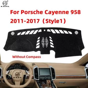 Для Porsche Cayenne 958 2011~2017 GTS Turbo S противоскользящий коврик на приборную панель, накладка на солнцезащитный козырек, защитный коврик, аксессуары для ковров LHD For Style 1