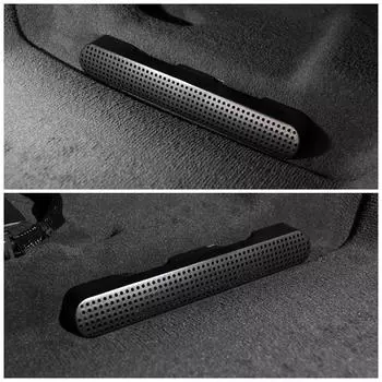 Для Porsche Cayenne 9YA 2017-2020 Под сиденьем Пол Кондиционер Воздухозаборная решетка Защитная крышка Отделка для стайлинга автомобиля