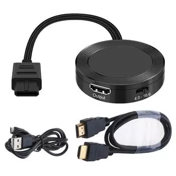 Для преобразователей N64 в высокочеткий, соединительный кабель с высокой четкостью для N64 для S, питание не требуется