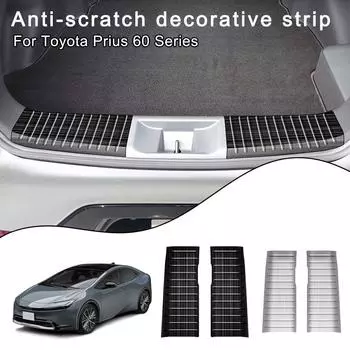 Для Prius 60 Series 2025 задняя дверная накладка на порог, задняя защитная пластина багажника, протектор педали, автомобильные аксессуары