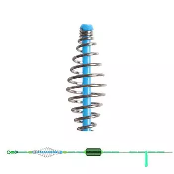 Для привлечения рыбы пружинная кормушка для приманки клетка для приманки рыболовные снасти 10 шт 3,2*1 см