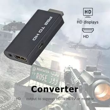 Для PS2 в HDMI-совместимый аудио-видео конвертер игровой консоли HDTV адаптер AU