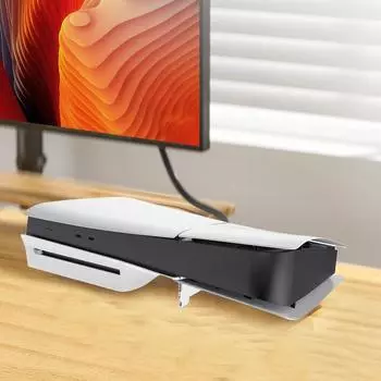 Для PS5 Slim горизонтальная консольная стойка хост-стойка для хранения акриловая подставка держатель прозрачный устойчивый для Sony Playstation 5 Slim белый