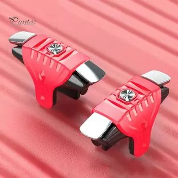 Для PUBG 2 шт F01 металлические кнопки мобильные игры стрельба триггер контроллер геймпад красный