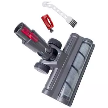 Для пылесоса Dyson V7 V8 V10 V11 V15 насадка с мягким валиком и щеткой со светодиодной подсветкой для пыли с замком переключателя