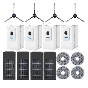 Для пылесоса Ecovacs Deebot X2S с боковой щеткой и тряпкой, зажим для фильтра, угольный мешок для пыли