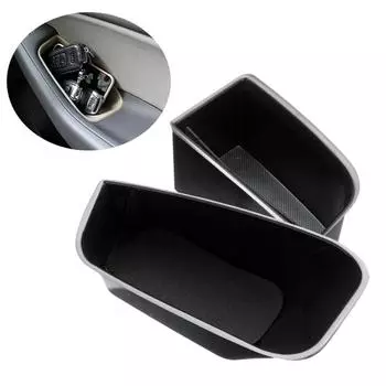 Для Q5 2009 2010 2011 2012 2013 2014 2015 2016 Ящик для хранения внутренней двери Подлокотник Ручка Карманный держатель Запчасти автомобиля Аксессуары чёрный