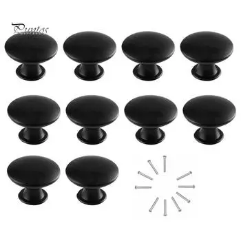 Для ящика шкафа 10 шт. Полые круглые ручки с плоской головкой с винтами зелёный/бронзовый