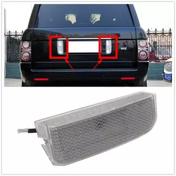 Для Range Rover L322 2003-2012 Лампа номерного знака автомобиля Хвостовые ворота Крышка багажника Номер Защитная панель Задний сигнал Обратный объектив