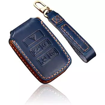 Для Range Rover Land Rover Hallmo Кожаный брелок для ключей Чехол с брелком для Evoque Velar Sport Discovery Freelander Defender Sport HSE- Bla 14x7x7cm