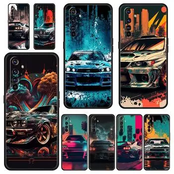 Для Realme 10 9 8 5G 7 6 GT2 Pro Plus 9i 8i C21 C11 C25 C35 спортивный автомобиль JDM Tokyo Drift чехол для телефона Realme GT Neo 2 3 3T Realme 8(8 Pro)