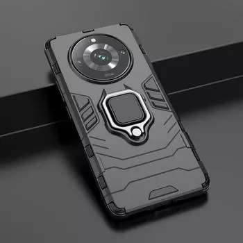 Для Realme 11 Pro 5G силиконовый чехол из жесткого пластика, задняя крышка для телефона, чехол Realme 11 Pro Plus Realme 11 Pro 5G чёрный