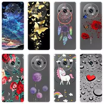 Для Realme 11 Pro Realme11 Pro+ чехол Мягкая силиконовая задняя крышка чехол для телефона с рисунком For Realme 11