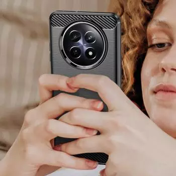 Для Realme 12 5G realme12x Мягкий силиконовый чехол Роскошный чехол для телефона realme12 5g realme 12x Противоударные защитные чехлы For Realme 12 5G чёрный