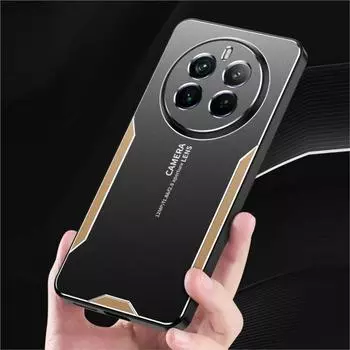 Для Realme 12 Pro+ Чехол Металлический Алюминиевый Защитный Чехол для Линзы Frost Для Realme 12 Pro Plus 5G Предотвращает Отпечатки Пальцев For Realme 12ProPlus синий