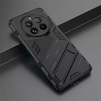 Для Realme 12 Pro Plus чехол роскошный бронированный противоударный силиконовый чехол для телефона Realme 12 12Pro+ 5G магнитный держатель подставка задняя крышка Realme 12 Pro 5G красный