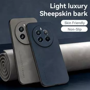 Для Realme 12 Pro+ Realme12 Pro Plus 5G 12+ RMX3867 RMX3840 RMX3842 RMX3999 Чехол Мягкий Силиконовый Край Жесткая Задняя Крышка Чехол Для Телефона Из Искусственной Кожи For Realme 12 Pro+ 5G коричневый