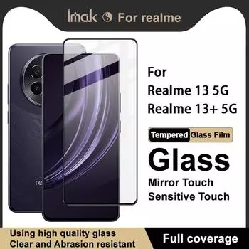 Для Realme 13 Plus 13+ 5G Global Glass IMAK Full Coverage Tempered Glass Film Pro+ Series Realme 13 5G Global
