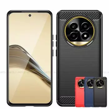 Для Realme 13 Pro Чехол Realme 13 Pro 13 Pro Plus Чехол Противоударный Силиконовый Матовый ТПУ Защитный Чехол Для Телефона Realme 13 Pro Realme 13 Pro чёрный