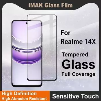 Для Realme 14X 5G Glass IMAK Full Coverage Tempered Glass Film Pro+ Series Realme 14X 5G