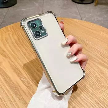 Для Realme 9 5G Чехол Realme 9 Pro Чехол Realme 9 Pro Чехол для телефона RMX3472 Бампер Противоударный Защитный Чехол Прозрачная гальваническая пластина For Realme 9 5G
