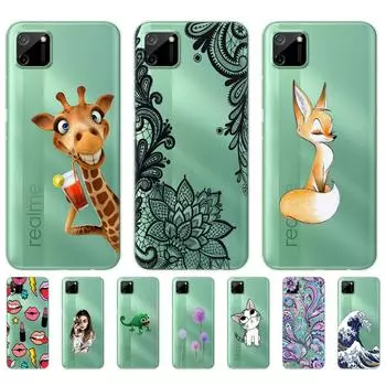 Для Realme C11 2021 2020 силиконовый чехол из ТПУ на заднюю панель телефона, чехол для OPPO RealmeC11 C 11, мягкий чехол RMX3231 RMX2185, бампер 6,5 дюйма For Realme C11 2021