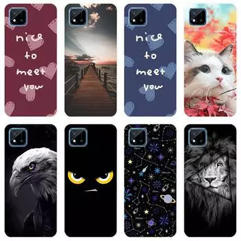 Для Realme C11 2021 RealmeC11 C 11 2021 чехол Мягкая силиконовая задняя крышка чехол для телефона с рисунком животного For Realme C11 2021
