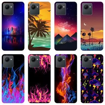 Для Realme C30S C53 GT3 GT 3 C 30S RealmeC30S чехол Мягкая силиконовая задняя крышка модный чехол для телефона с мультяшным рисунком For Realme C30S