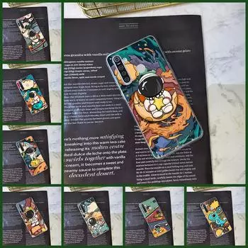 Для Realme C3 X3 Xt C11 6i X задняя крышка мягкий милый астронавт космический телефон чехол для Oppo Realme 5 6 X50 X2 Pro силиконовый прозрачный realme