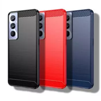 Для Realme C65 4G Чехол для Realme C65 Чехол 6,67 дюйма из углеродного волокна Противоударный силиконовый защитный бампер для Realme C65 Fundas For Realme C65 4G чёрный