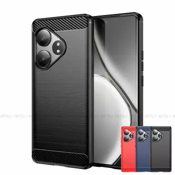 Для Realme GT 6 Чехол Для Realme GT 6 6T 5G Чехол Бампер Ударопрочный Силиконовый Матовый Защитный Чехол Для Телефона Realme GT 6 Realme GT 6 чёрный