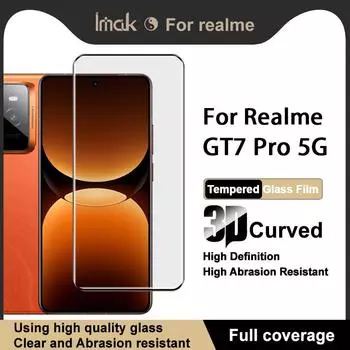 Для Realme GT 7 Pro 5G Glass IMAK 3D изогнутая полноэкранная закаленная стеклянная пленка Realme GT 7 Pro 5G