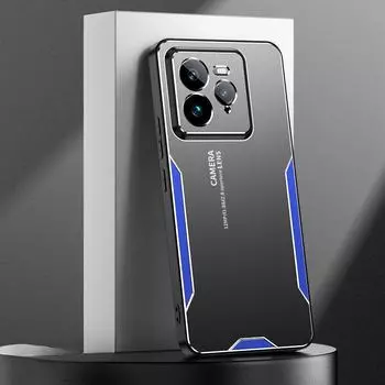 Для Realme GT 7 Pro алюминиевый сплав жесткий ПК чехол Realme GT7pro 5G GT 6T NEO 6 SE 5Pro ударопрочный матовый силиконовый защитный чехол для камеры Realme GT7 Pro синий