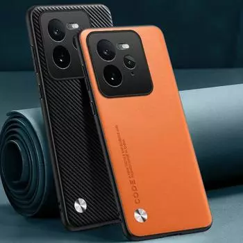 Для Realme GT 7 Pro GT7 Pro простой чехол из искусственной кожи с жестким покрытием для Realme GT 7Pro GT 6 T NEO 6 SE 5pro противоударный защитный бампер для камеры For Realme GT7 Pro светло-синий