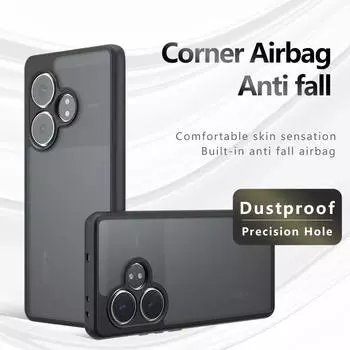 Для Realme GT Neo6 Neo 6 SE матовый против отпечатков пальцев прозрачный цветной противоударный чехол из ТПУ с защитой от падения, не желтеющий, защитная задняя крышка GT Neo6 прозрачный