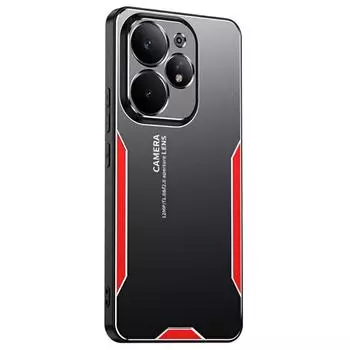 Для Realme Neo7 Turbo 5G Чехол Алюминиевый сплав ТПУ ПК Задняя крышка телефона Red