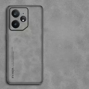 Для Realme NEO 7 GT 7 Pro Роскошный жесткий чехол из кожи Skinsheep для Realme NEO7 GT7pro 6 T NEO 6 SE Защитный противоударный матовый силиконовый бампер Realme NEO 7 серый