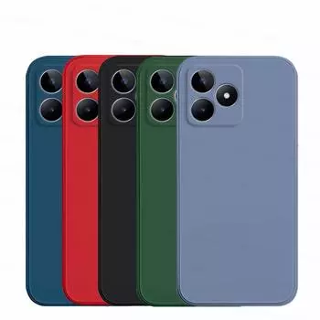 Для Realme Note 50 Чехол Realme Note 50 Чехол Противоударный Жидкий Силиконовый TPU Fundas Защитный Чехол Для Задней Стороны Телефона Realme Note 50 Realme Note 50 чёрный