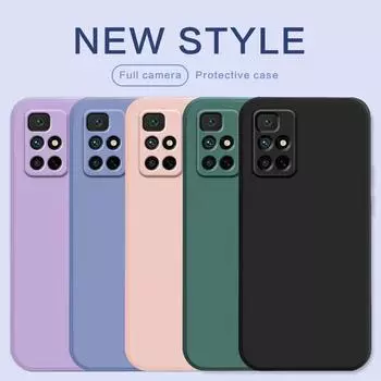 Для Redmi 10 2022 10Prime 10C 10A 12C 11A чехол Funda Silicon противоударный бампер чехол Redmi10 5G Redmi12 задняя крышка цветной чехол For Redmi 10