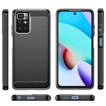 Для Redmi 10 2022 xiaomi redmi10 prime Мягкий силиконовый чехол задняя крышка для redmi 10prime 2022 redmi 10 противоударные матовые чехлы For Redmi 10 чёрный