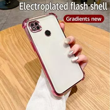 Для Redmi 10C Чехол Redmi 10C Чехол Redmi 10 Power Phone Case Redmi 10C Противоударный защитный чехол Прозрачный гальванический слой For Redmi 10C