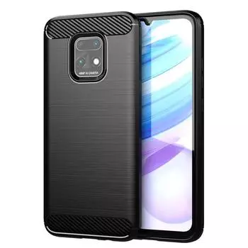 Для redmi 10x 5g силиконовый полный защитный матовый чехол для телефона xiaomi Redmi 10x pro Redmi10X 5G противоударные чехлы из углеродного волокна Redmi 10X 5G чёрный