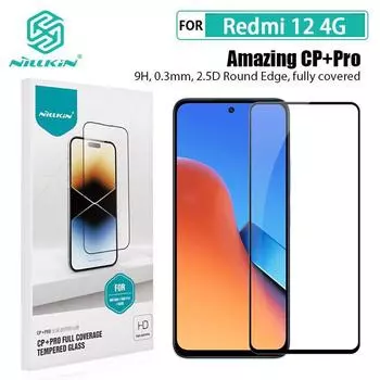 Для Redmi 12 4G стекло Nillkin CP + Pro полноэкранное защитное закаленное стекло для Redmi 12 4G пленка Redmi 12 4G