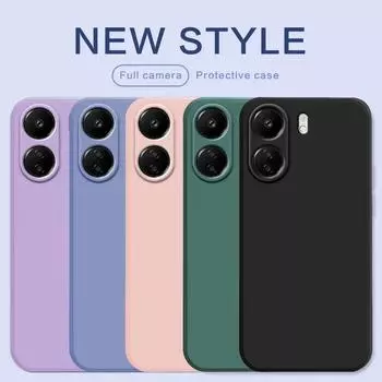 Для Redmi 13C Чехол Fundas Мягкие силиконовые противоударные чехлы для телефонов Xiaomi Redmi 12C 10C 9C Задняя крышка Цветной чехол For Redmi 13C