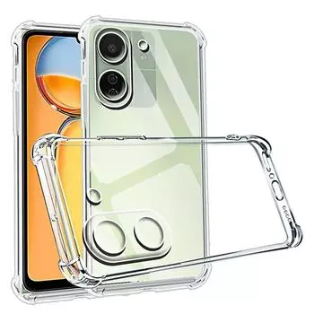 Для Redmi 13C чехол кристально чистая подушка безопасности противоударные мягкие чехлы для телефонов для Xiaomi Redmi 13C 13 C Redmi13C 4G 5G задняя крышка из ТПУ For Xiaomi Redmi 13C 5G