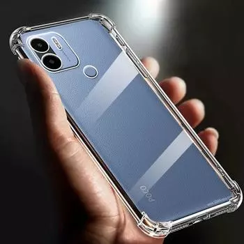 Для redmi A2+ A1+ утолщенный противоударный чехол из мягкого ТПУ с подушкой безопасности для Xiaomi POCO C50 51 чехол прозрачная задняя крышка for redmi A2 plus прозрачный