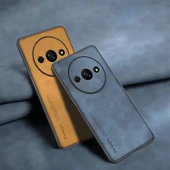 Для Redmi A3 овчины из искусственной кожи матовый чехол для телефона для Xiaomi Redmi Turbo 3 13C 4G 5G POCO C65 C61 силиконовый противоударный чехол-бампер For Redmi A3 4G чёрный